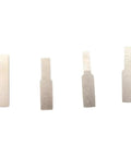 Interchangeable muzzles for Lock Spinner Quick Gun Turning Tool With Magnetic Head, shown in a row of four components.