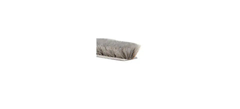 Close-up of Storefront Door Pile Weatherstrip 100 Ft Roll Tight Seal For High Traffic Doors, 0.450 In Pile Height, Gray.