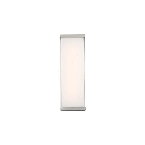 Go To Contemporary Float 18 Inch Led Wall Sconce in Brushed Nickel Dimmable ADA Compliant Solid Aluminum Vertical Mount