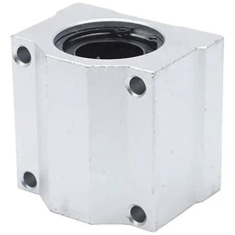2 Pack Linear Motion Ball Bearing Slide Blocks Offer Buttery Smooth Glide For CNC Routers 3D Printers And Maker Upgrades featuring silver bushings