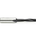 Carbide Tipped Brad Point Boring Bit Right Hand 6mm Diameter 70mm Overall Length 10mm Shank Pro Grade With Nonstick Coating