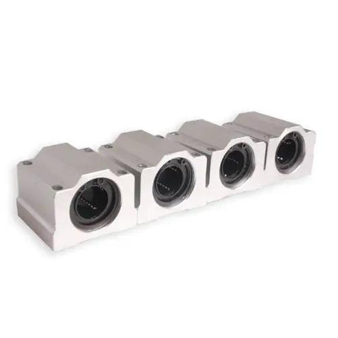 Front view of 4 Pack SC20UU 20mm Aluminum Linear Motion Ball Bearing Slides Bushing for CNC Machines and DIY Projects