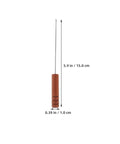 Stainless Steel Baiting Needle Tool With Nonslip Wood Handle For Threading Worms And Hooks Keeps Your Hands Safe And Goes Handy For Outdoor Carp And Lake Fishing Rig Work, 5.9 in