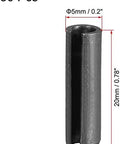 Slotted Spring Pins Set 5mm By 20mm Smooth Finish 65Mn Steel Assortment Kit 50 Pieces for small machine projects