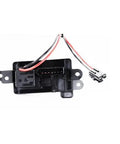 Black GM Genuine Parts Blower Motor Resistor with wiring for heating and air conditioning in GM vehicles, OE replacement.
