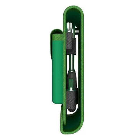 Green pouch with Jeep Wrangler Hard Top And Door Removal Tool Kit with Torx Bits T30 T35 T40 T50, ratchet inside