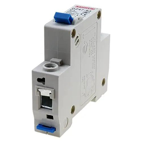 Two Pack One Pole 230 400V Low Voltage Miniature Circuit Breaker 1A DIN Rail Mount DZ47 63 C1 Industrial Grade No Hassle Install