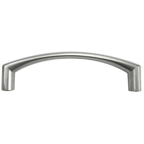 Aventura Satin Nickel Cabinet Pull 128mm Handle With Contemporary Sleek Design And Premium Metal Construction Ideal For Kitchen Bath And Closet Cabinets Includes 8 32 Screws For One Inch And One And A Half Inch Thick Doors Durable And Modern Hardware