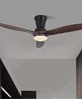 The Real Deal Industrial Wooden Ceiling Fan With Integrated Lights In A Stunning Silver Finish Brings Rustic Charm And Smooth Airflow To Your Kitchen Or Living Space With Style, featuring a modern design with wood blades.