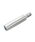Angle Grinder Extension Rod With M10 Thread, 80Mm Shaft And Nuts, Silver 45 Steel Connector For Rotary Polisher Pad Grinding