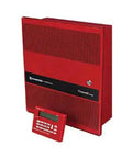 Heavy Duty 32 Zone Conventional Commercial Fire Alarm Control Panel Complete Kit With Red Enclosure Power Supply Input Module And Keypad System.