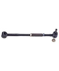 Brand New Steel Lateral Arm For Scion tC Fits 05 To 10 Model Year Cars Perfect Bolt On Replacement With Taper Ball Joint Stud And Rubber Bushing Tubular Design To Fix Suspension Issues Fast. Black steel lateral arm with rubber bushing and ball joint stud, shown with nut.