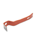 Beefy Five And A Quarter Inch Mini Pry Bar For Pros And DIYers Built Tough For Heavy Duty Leverage Reliable Steel Tool, orange handle