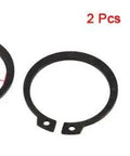 2 Pack Black Metal External Snap Ring For 34mm Axle Shaft Rock Solid Heavy Duty Circlip Set For Mechanical Assemblies Automotive