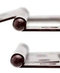 Close-up of 2.5-Inch Lightweight Iron Flash Hinge With Wood Screws For Quick Hanging, Universal Handed Design, showing hinge side view.