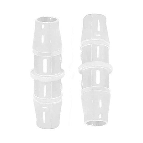 Plastic Hose Barb Fittings Pack Of Eight Barbed Adapters For Air Water And Fuel Lines In Sizes Three Sixteenths Inch One Quarter Inch Three Eighths Inch One Half Inch And Five Eighths Inch Durable Polypropylene side view