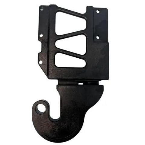 Premium Aluminum Truck Hinge And Pivot Assembly Pair For Peterbilt 379 378 Trucks driver side close-up view showing detailed craftsmanship.