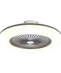 Slick Modern Ceiling Fan And Dimmable Led Light With Remote Control Boasts Three Speeds Smart Timer Dual Tone Lamp And Killer Airflow for chill comfort.