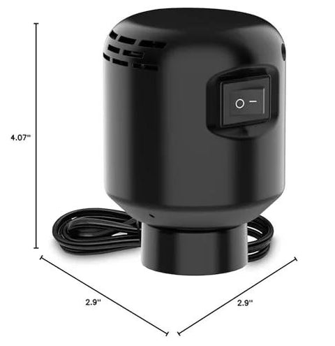 Electric vacuum pump for storage bags, black, 55W, 5000PA, portable travel pump by Amazon