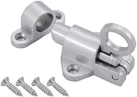 Dead Tight Automatic Sliding Door Lock Spring Bolt Latch Heavy Duty Aluminum Alloy home gate window safety catch with screws