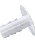 Skywalker white plastic single feed-through cable bushing with flange