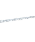 Wire Mesh Cable Tray In Electro Zinc Plated Steel Silver Finish 1.97 X 1.97 X 59.06 Inches 2 Pack For Easy Cable Management