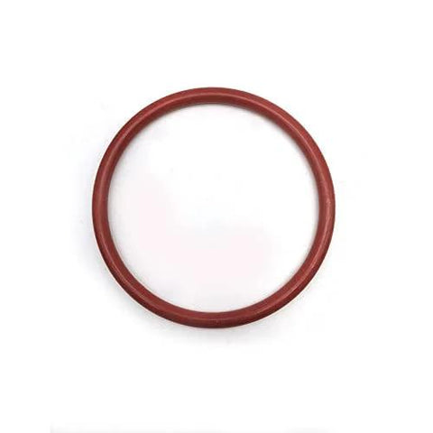 Red silicone O ring from 30-piece set for sealing, 18.6mm outer diameter, ideal for automotive and mechanical use.
