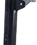 Heavy Duty Wrought Cast Iron Foot Bolt Locks Eight Pack Black Powder Coated rustic latch with receiver plate, 7.5 inch length.
