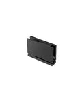 Matte Black Senior Cardiff Series Glass Door Hinge Larger Version For One Half Inch Thick Glass Adaptable To Deluxe Header System