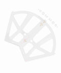 Closet Shoe Rack Hinges For Smooth Open And Close Easy Assembly ABS Drawer Cabinet Hardware with two-layer hollow design