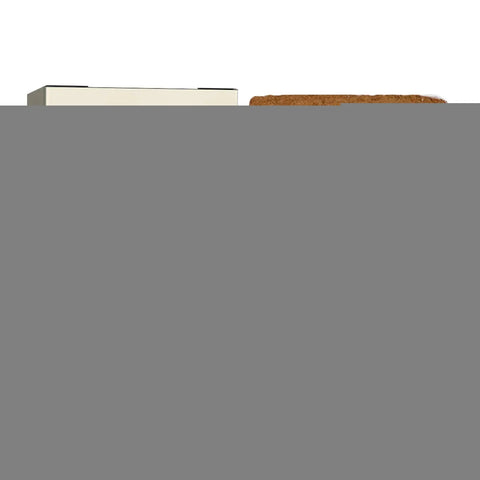Compressed Reusable Mulch And PH Balanced Potting Soil For Indoor Outdoor Gardening brick on white background.