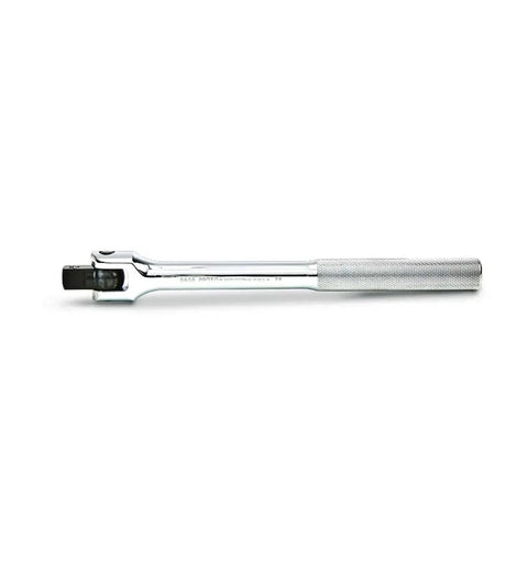 Half Inch Drive Hinge Handle, 24 Inch Flex Head With 90 Degree Pivot, Heavy Duty Alloy Steel, Chrome Plated Finish, Made In USA