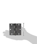 Hand holding Non Removable Pin Mortise Hinge in Plain Steel, 3.5 inch for doors, five-knuckle, National Hardware N140 566 505BC