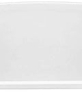 Beefed Up Durability Door Shelf Bin Rack Replacement WR71X10427, front view, white, compatible with refrigerator doors, heavy-duty
