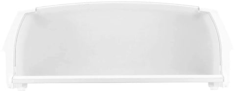 Beefed Up Durability Door Shelf Bin Rack Replacement WR71X10427, front view, white, compatible with refrigerator doors, heavy-duty