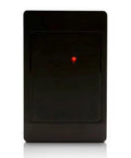 Thinline II Black Reader With Wiegand Output For Door Access Control System Model 5395CK100 front view with red light