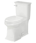 Heavy Duty Two Piece Elongated Toilet Featuring Reliable Powerwash Rim And Comfort Height Design For No Fuss Daily Refresh In Pristine White Porcelain, side view.
