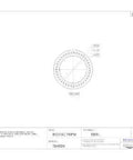Technical drawing of No-Fuss Single Cone Tapered Roller Bearing Cone L521945 for hub set, showing front view and dimensions, steel material.