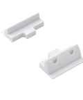 Adjustable Solar Panel Mounting Brackets For RV Caravan Boat Yacht Flat Roof With Durable ABS Weather Resistant Corner Holder Set To Secure Your Solar Energy And Get This Awesome Kit Done Right Today. White ABS solar panel corner mount brackets, two-piece set for flat roofs and boats