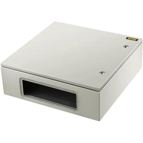 NEMA 4X Steel Enclosure 24 By 24 By 8 Inches IP66 Waterproof Dustproof Outdoor Indoor Electrical Junction Box with Mounting Plate