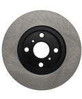 Front view of Centric Premium brake rotor 120.44092, metal disc with black center hub and mounting holes