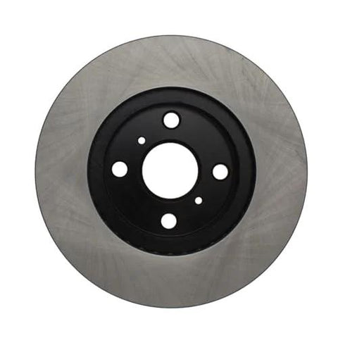 Front view of Centric Premium brake rotor 120.44092, metal disc with black center hub and mounting holes