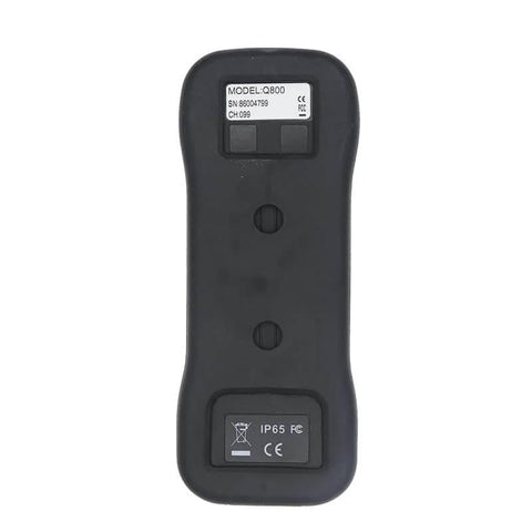 Back view of Industrial Wireless Crane Remote Control Kit with eight buttons, IP65 rugged casing, FCC and CE certified.