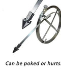 Heavy Duty Sewer Drain Snake Tough As Nails Unblocking Cable For Stubborn Wastewater Manhole Clogs, metal tool with sharp points.