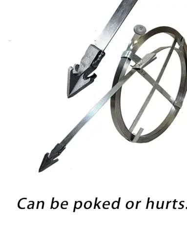 Heavy Duty Sewer Drain Snake Tough As Nails Unblocking Cable For Stubborn Wastewater Manhole Clogs, metal tool with sharp points.