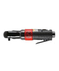 Quarter Inch Drive Air Ratchet Wrench with Aluminum Body and Composite Housing, 26 Foot Pounds Max Torque, 280 RPM Free Speed