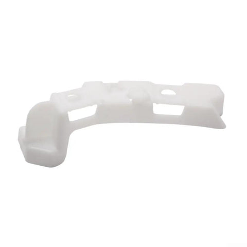 Left Front Bumper Side Retainer Bracket For 2012 Through 2019 Vehicles OEM Part 1607398380 FL Direct Fit ABS Construction For Long Lasting Durability And Precise Alignment Easy Install Restores Front End Structure, white ABS bracket