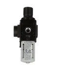 One Quarter Inch Piggyback Filter Regulator With Lubricator For Industrial Air Systems Shop Floor Ready 1000 Series