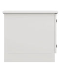 Heavy Duty 9U Outdoor Network Cabinet Floor Mount With Smart Fan Cooling Auto Temp Control IP66 Rated Weatherproof Unit Front view with white finish.