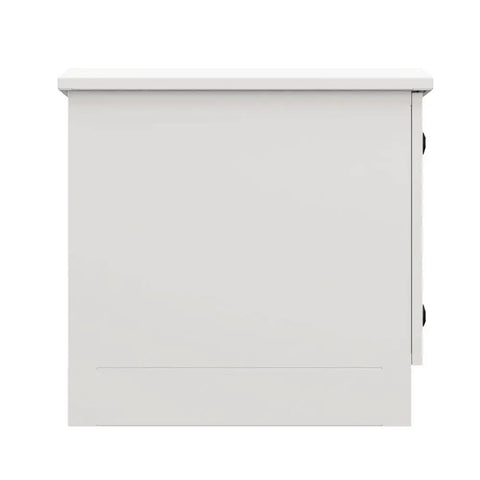 Heavy Duty 9U Outdoor Network Cabinet Floor Mount With Smart Fan Cooling Auto Temp Control IP66 Rated Weatherproof Unit Front view with white finish.